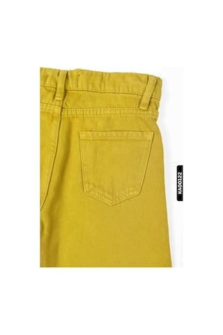 Nk Kids Xo Kids Geniş Paçalı Kemerli Yarım Fermuarlı Kız Çocuk Pantolon 8-14 Yaş 55706 Yeşil