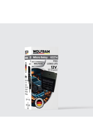 Wolfram 12 Volt 30 Amper Çift Platinli 4 Pinli Mikro Röle - 10 Adet