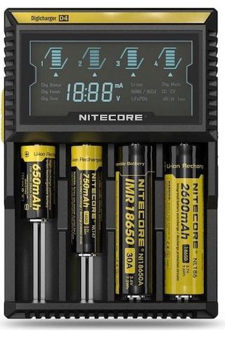 D4 Digi Charger Li-ıon / Ni-cd / Ni-mh / Lifepo4 Dijital Pil Şarj