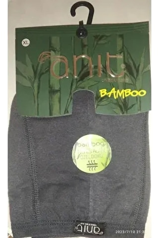 Kit İç Giyim Anıt 1273 Tekli Bambu Ve Likralı Erkek Boxer Antrasit