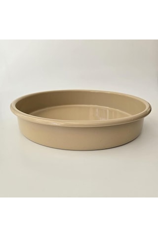 Emaye Yuvarlak Fırın Tepsisi Bej-2 Bej