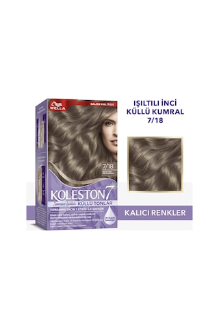 Koleston Supreme Kit Saç Boyası 7/18 Işıltılı Inci Küllü Kumral