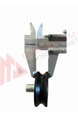 Asansör Kapı Ray Taşıyıcı Makara Ø49 M12 Düz