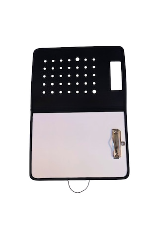 A4 Boy Kapaklı Sekreterlik Lastikli Delikli Model 23x32 Cm Sekreter Dosyası 1 Adet Siyah