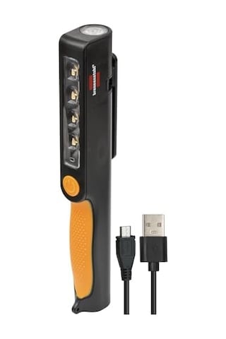 Led Lamba/kullanışlı Led Pil Clipleuchte Çalışma Lambası Akkubetrieben, Dahil Dönebilen Clip Mıknatıslı Renk: Siyah/sarı, 1 Adet, 1175890