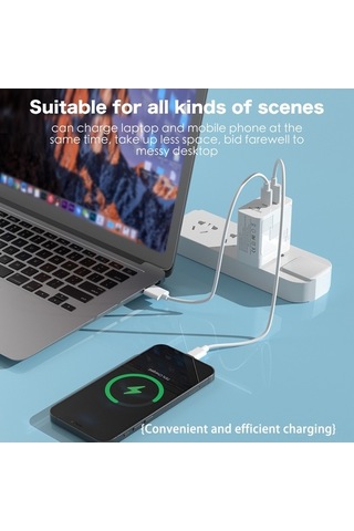 Novahub 65w Usb-c & Usb-a Çift Portlu Hızlı Şarj Adaptörü, Ganfast Teknoloji, Kompakt, Taşınabilir, Güvenli Şarj