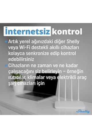 Shelly Pro 3EM 120A 3 Faz Enerji Ölçer
