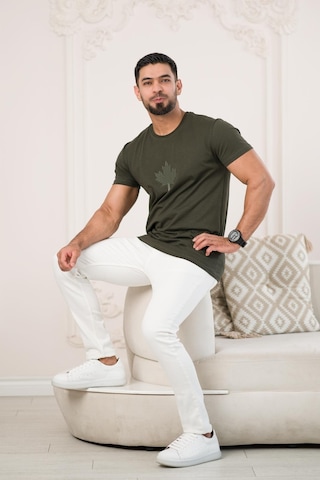 Paul Martin Bisiklet Yaka Önü Baskılı Pamuklu Basic Regular Fit T-shirt 001