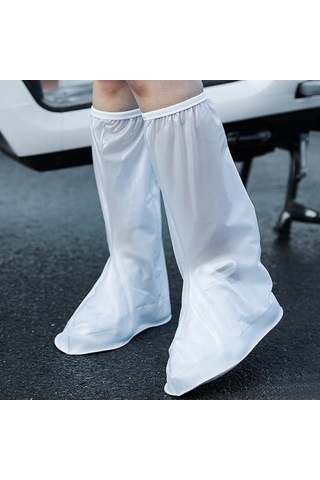 Trendooze Homyl Dayanıklı Galoş Bot Kaplaması - Null Beyaz Beyaz