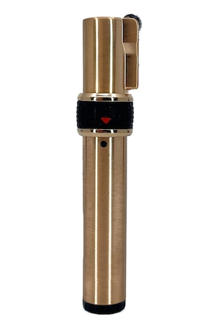 Zenit Tek Torch Jet Alev Metal Çakmak - Altın Rengi Sarı