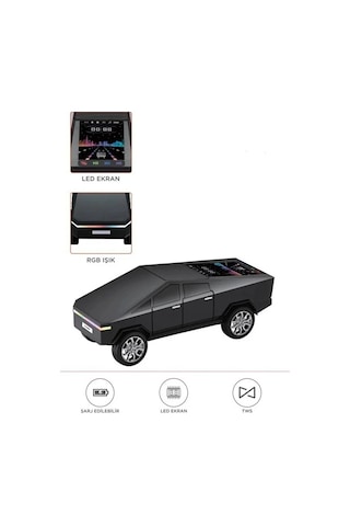 D68 Cyber Model Araba Tasarımlı Bluetooth Hoparlör 15w Güçlü Ses Rgb Led /tws/usb