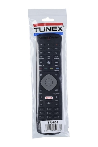 Tunex Philips Uyumlu Netflix Tuşlu Tüm Modeller Led Tv Kumanda Hph222 Tr-602