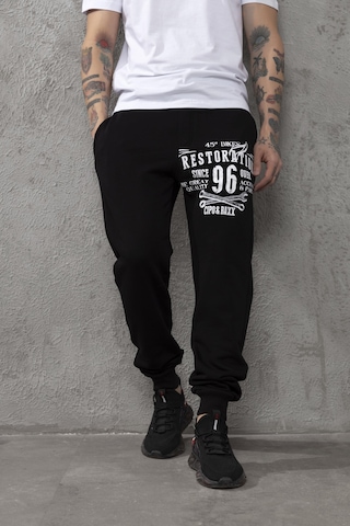 Cr156 Restoration Baskılı Erkek Eşofman Altı Siyah