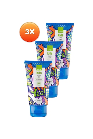 Avon Kids Yes Fresh Kokulu Saç Jölesi 3 x 50 ML