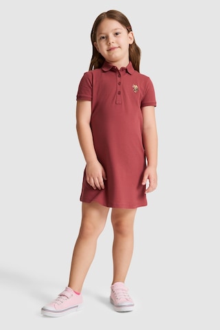U.S. Polo Assn. Kız Çocuk Vişne Elbise Örme 50325597-vr223