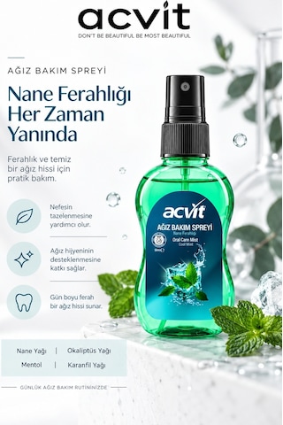 Ağız Bakım Spreyi Uzun Süreli Nane Ferahlığı 50 Ml