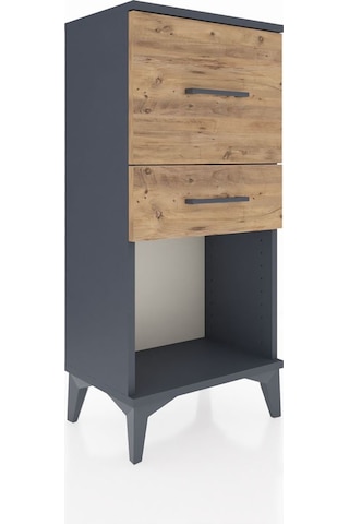 Arges Komodin 2 Çekmeceli 44x30x96 Antrasit-çam Antrasit