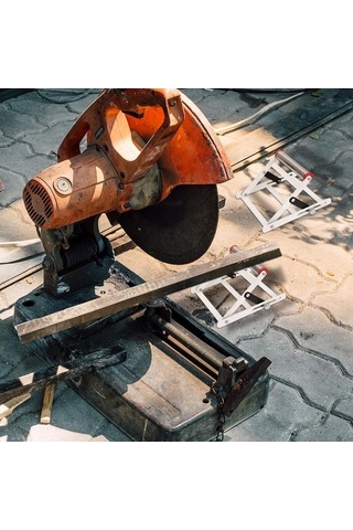 Besthome1 Katlanır Paslanmaz Çelik Kesme Mak. Destek Sehpası - 55-135mm Yükseklik, Taşınabilir, Dayanıklı