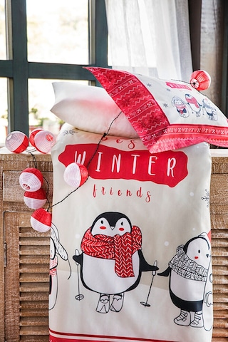 Özdilek Winter Friend Kışlık Flanel Bebek Nevresim Takımı Kırmızı