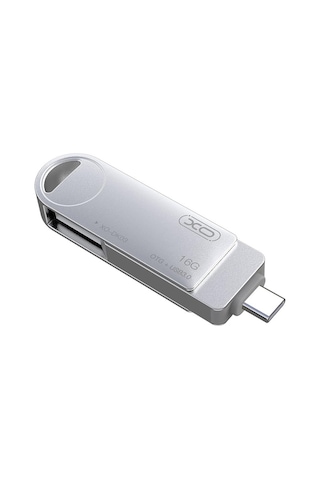 Dk03 Type-c Otg Usb Bellek, Yüksek Hızlı Okuma/yazma, Usb 3.0 Ve Type-c, Metal Alaşım, Döner Ta Standart