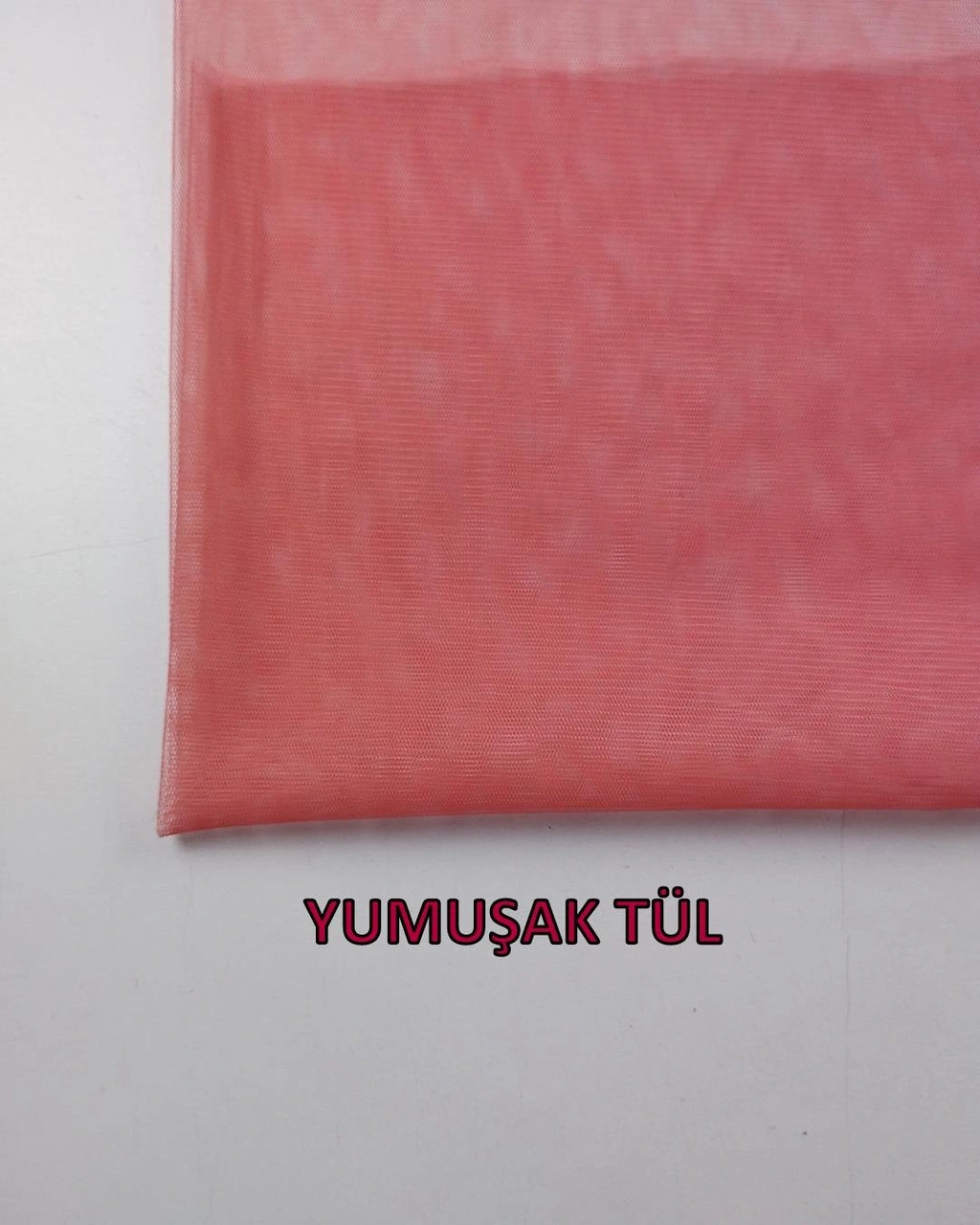 Esnek Tül Pembe Renkteen: 150 Cm-2349 Renkli