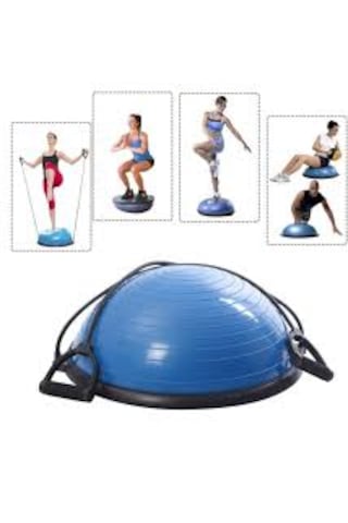 Libor Bosu Pilates Denge Topu Pilates Denge Aleti Balance Ball Yarım Ay 60 Cm