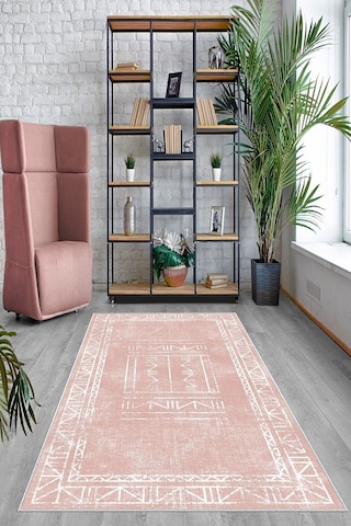 West Home Dijital Baskı Yıkanabilir Kaymaz Taban Salon Halısı Mutfak Halısı Yolluk Ve Banyo Paspası Wh 435 Rose