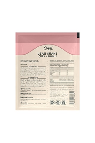 Clean Powders Lean Shake 30 Gr 10 Saşe - Çilek çilek