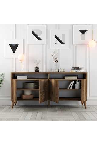 Milan 160cm Konsol - Ceviz / Ceviz