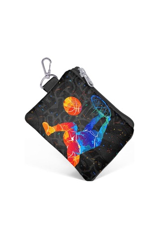 Coral High Gri Basketbol Desenli Bozuk Para Çantası 21912 Antrasit