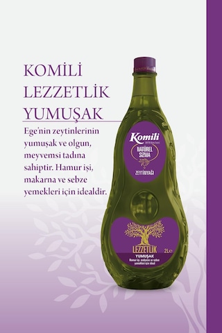 Komili Sızma Lezzetlik Yumuşak Zeytinyağı Pet 2 x 2 L