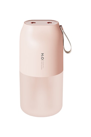 Dianziye Pembe Usb Şarjlı Çift Nozzle Ruhsatlı Nemlendirici: Sessiz Taşınabilir Otomobil/ofis/ev Kullanıma Uygun, Gece Lambalı Otomatik Kapatma Özelliği