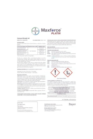 Bayer 20Gr Maxforce Platin Hamamböceği Jeli