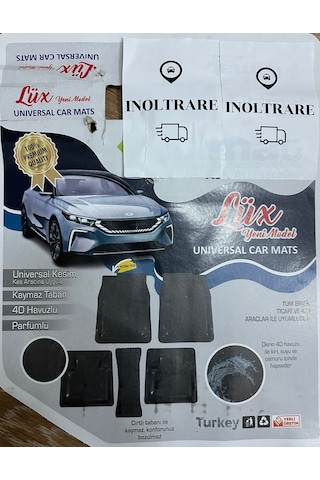 Havuzlu Paspas 4d Oto Paspas Takımı 5 Parça - Universal Her Araca Uygun