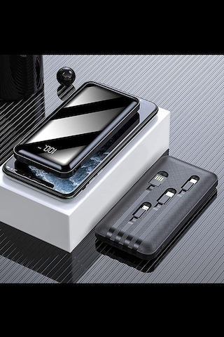 Intouch 10.000 mAh Prime Dijital Göstergeli Dahili Çoklu Kablolu