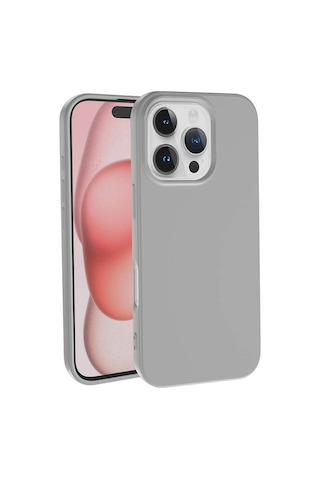 Apple Uyumlu iPhone 16 Pro Max Kılıf Zore Lsr Lansman Kapak Gümüş