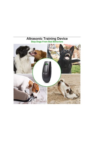Geeksen Köpek Eğitimi Ve Havlama Kontrol Cihazı, Ultrasonlu El Tipi, 16.4ft Menzil, Pilli Pil Yok , Ul-30 Siyah