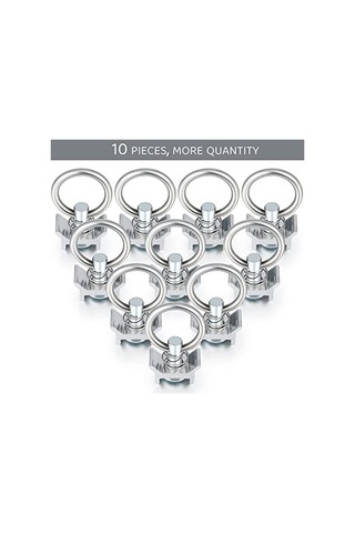 Homyl 10 Adet L Ray Tek Saplama Bağlantı Parçası Rv Havayolu 6cmx3.9cm