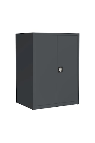 Çelik Dosya Dolabı Metal Dolap Ofis Dolapları Arşiv,garaj,bahçe,kiler,balkon 92x42x110 Koyu Gri
