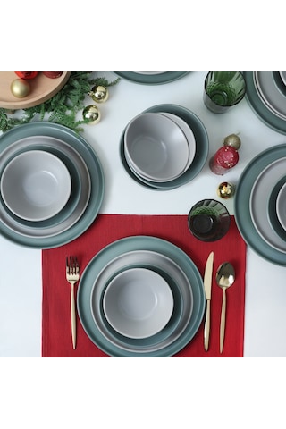 Keramika Mat Soft Nordic Yemek Takımı 24 Parça 6 Kişilik 322 - 99