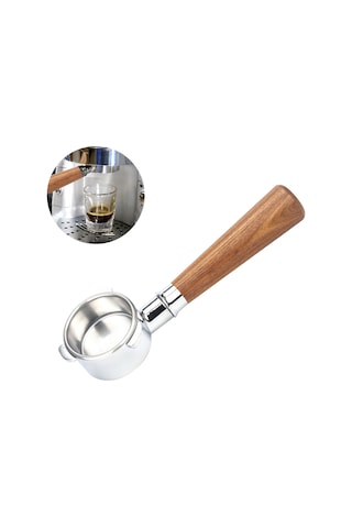 Qingmipy Breville 880/870/850 Kahve Makinesi İçin 54mm Ahşap Saplı Yeniden Kullanılabilir Kahve Portafiltre Seti Diğer