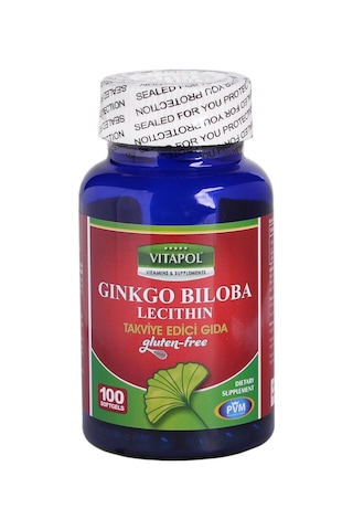 Vitapol Ginkgo Biloba Lecithin Gluten Free 3 Kutu 300 Softgel
