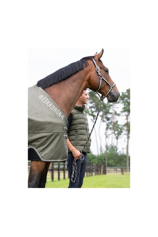 Eskadron Classic Sports Ss25 Su Geçirmez Hafif At Yağmurluğu, 600d Oxford, Nefes Alabilir At Koşu Ekipmanları Haki Kod 002640