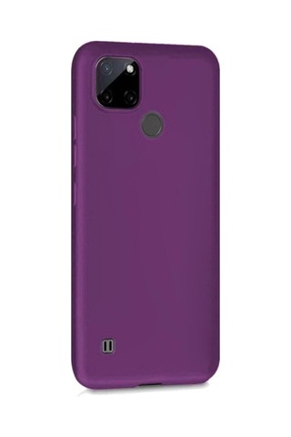 Oppo Realme C25y Kılıf Esnek Ince Soft Tasarım Dayanıklı Kılıf Ve Tam Kaplayan Ekran Koruyucu Col178278-mor