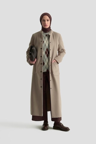 Armine Hakim Yaka Kaşe Kap 25kd1124 Camel Camel