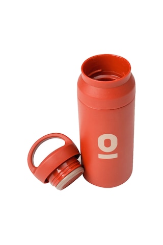 Paslanmaz Çelik Tutacaklı Kırmızı Termos 350 ML No:34