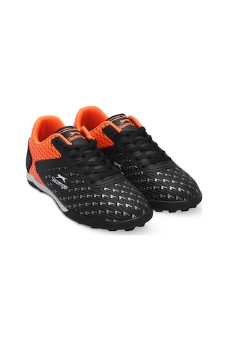Slazenger CYCLE I Erkek Halı Saha Siyah / Turuncu Futbol Ayakkabısı