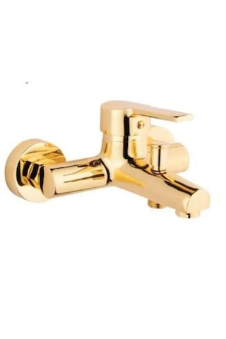Eshome Gold Altın Renk Kaplama Robot Duş Seti Ve Banyo Bataryası 2 Li Set