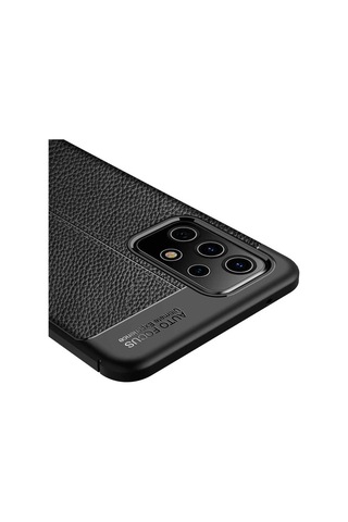 Galaxy A72 Uyumlu Deri Tasarımlı Kamera Korumalı Kılıf