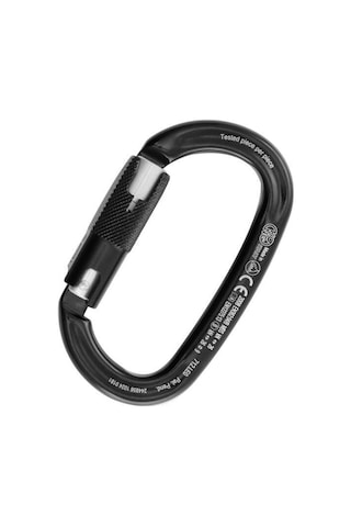 Kong Ovalone Alu Rıse Lock 26kn Otomatik Triactlock 3 Kilitli Alüminyum Oval Karabina 712le0npnkk Bl Siyah